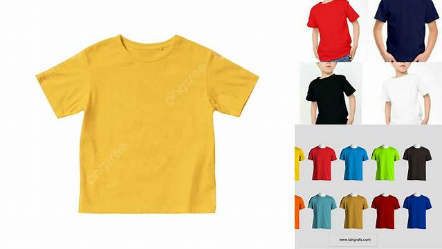 5828+ Mock Up Kaos Anak Editable Photoshop File