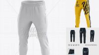 5838+ Soccer Pants PSD Mockup Halfside View Free Graphic Design Resource