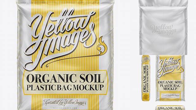 5845+ Plastic Bag with Organic Soil PSD Mockup 32 qt Creative High-Resolution PSD Freebie