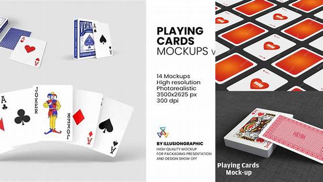 5845+ Playing Cards Mockup PSD Download