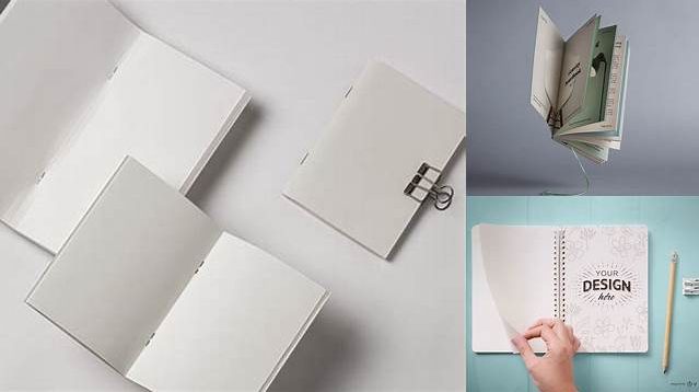 5846+ Opened Notebook PSD Mockup Free Graphic Design Resource