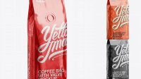 5854+ Foil Coffee Bag With Valve PSD Mockup Half-Turned View Free Stylish PSD for Graphic Designers