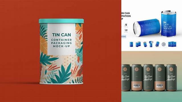 5854+ Tin Can PSD Mockup Top View High-Quality Design Free PSD