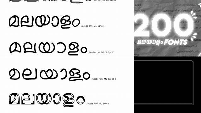 5855+ Malayalam Fonts Pack Customizable Design Files