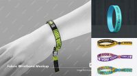 5856+ Fabric Wristband Mockup Layered Photoshop Template