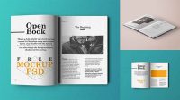 5856+ Open Book PSD Mockup Smart Editable Design Mockup