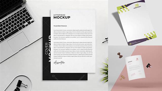 5861+ Mockup Papel Timbrado Easy Editable