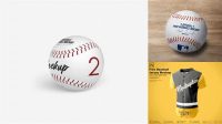 5863+ Baseball Ball PSD Mockup High-Angle Shot Free PSD for Designers