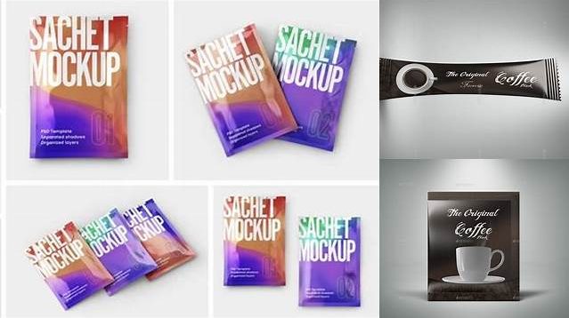 5863+ Coffee Sachet Mockup Free Best for Showcase