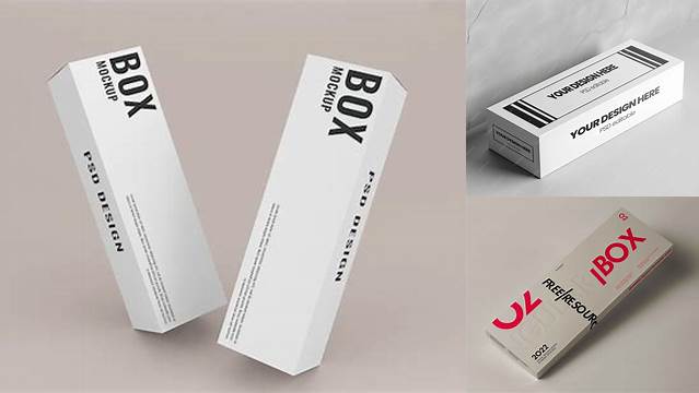 5864+ Long Box Mockup Digital Download