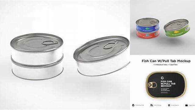 5865+ Fish Can with Pull Tab PSD Mockup Download Premium PSD Resource