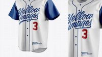 5869+ Men's Baseball Jersey PSD Mockup Front Half Side View Download Free