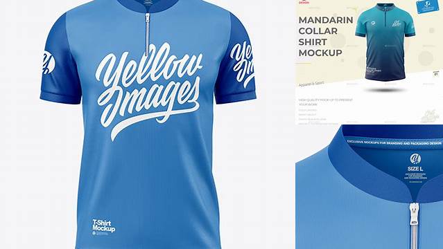 5873+ Chinese Collar Shirt Mockup Download Professional PSD