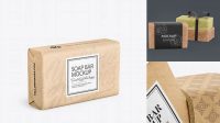 5877+ Kraft Soap Bar Package PSD Mockup High-Quality Editable PSD