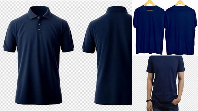 5879+ Mockup Kaos Polos Navy PSD File Download