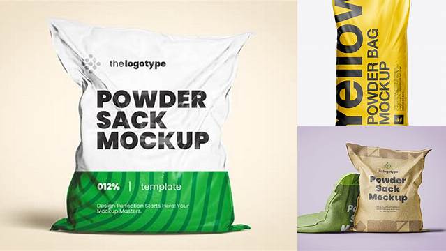 5879+ Powder Sack Mockup Smart Object PSD