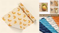 5881+ Food Wrapping Paper Mockup Free Editable and Customizable PSD