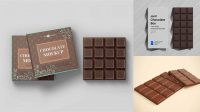 5881+ Square Chocolate Mockup Include TIFF