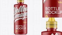 5882+ 240ml Matte Bottle PSD Mockup Editable and Customizable PSD