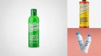 5884+ Plastic Bottle With Gloss Finish PSD Mockup Exclusive Free PSD Mockups