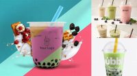 5887+ Bubble Tea Mockup Free Download Free