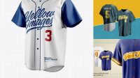 5894+ Free Baseball Jersey Mockup Free PSD