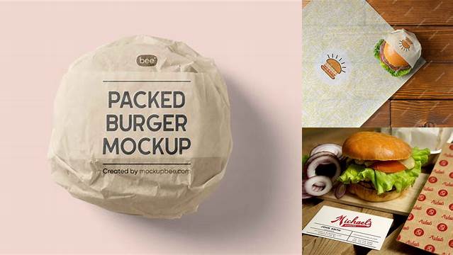 5902+ Burger Wrap Mockup Free Best for Showcase