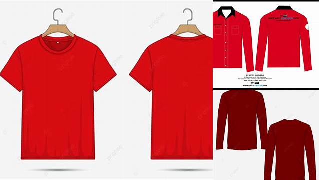 5905+ Mockup Baju Merah Smart Object PSD Template