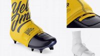 5907+ Cleat Sleeve PSD Mockup Half Side View Free Creative Design