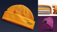 591+ Beanie Mockup Free Mockup PSD Free Download