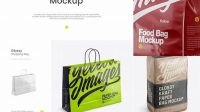 5925+ Glossy Bag PSD Mockup Halfside View Free Stylish PSD for Graphic Designers