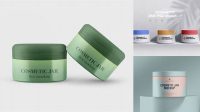 5927+ Opened Glossy Cosmetic Jar PSD Mockup High-Angle Shot Free Download Design Mockup