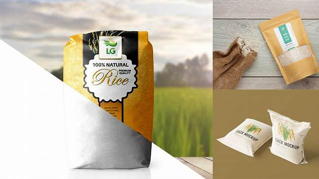 5930+ Mockup Rice Bag Professional PSD Mockup