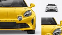 5933+ Alpine A110 PSD Mockup Front View Creative Layered Design File