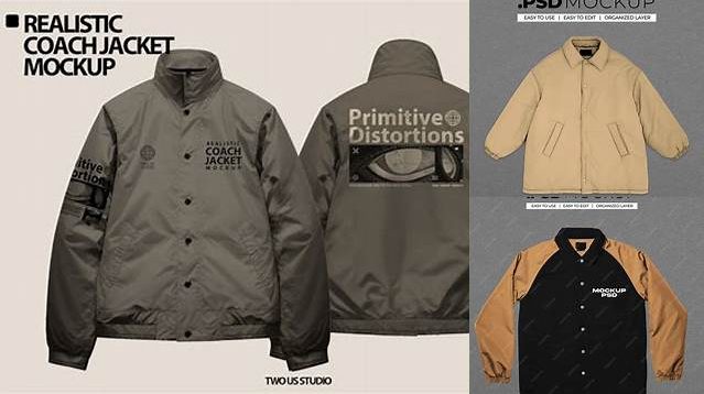 5933+ Mockup Coach Jacket PSD Download