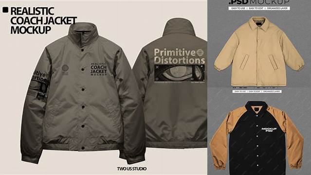 5933+ Mockup Coach Jacket PSD Download