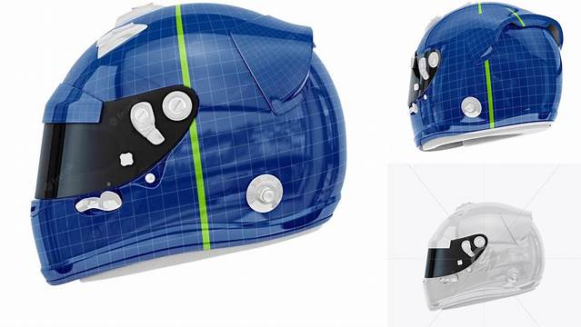 5934+ F1 Helmet PSD Mockup Side View Download Professional PSD