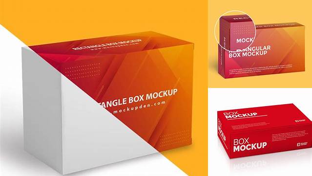 5934+ Rectangular Box Mockup Free Download Include TIFF