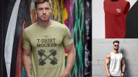 5937+ Muscle Tee Mockup Creative Photoshop Resources