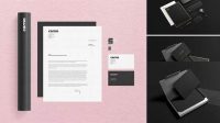 594+ Black Stationery Mockup Modern PSD Templates