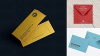 5941+ Textured Paper Envelope PSD Mockup Modern and Unique Freebie PSD