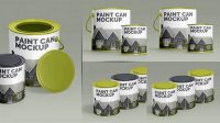 5944+ Glossy Paint Cans PSD Mockup Free Download Design Mockup