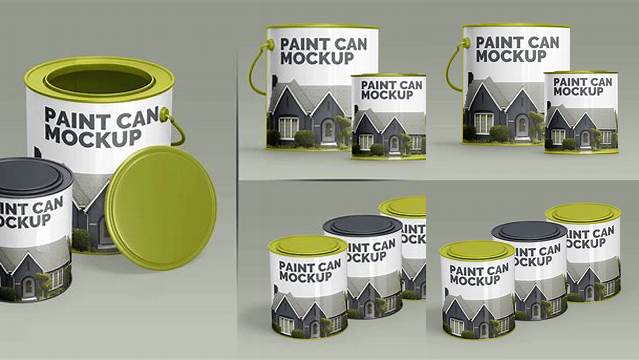 5944+ Glossy Paint Cans PSD Mockup Free Download Design Mockup