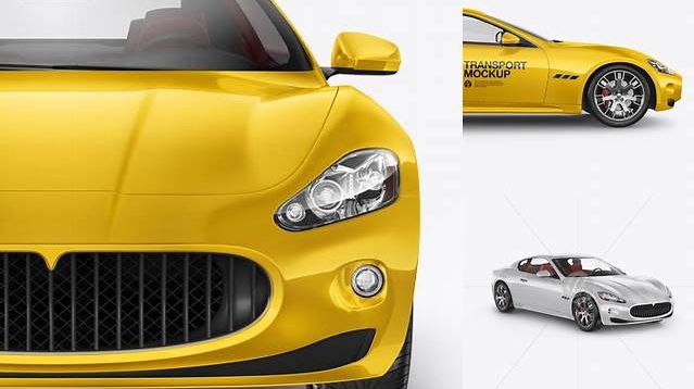 5951+ Maserati GT PSD Mockup Side View Include TIFF