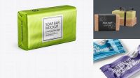 5953+ Metallic Soap Bar Package PSD Mockup Creative and Modern PSD Freebie