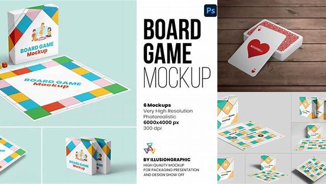 5955+ Board Game Box Mockup Exclusive Free PSD