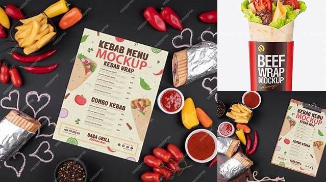 5955+ Mockup Kebab Exclusive Free PSD Mockups