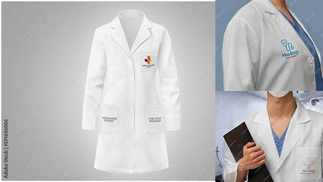 5956+ Lab Coat Mock Up Easy Editable