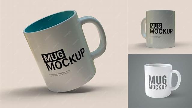 5963+ Ceramic Mug PSD Mockup High-Resolution Graphic