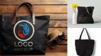 5966+ Black Bag Mockup Customizable Design Files